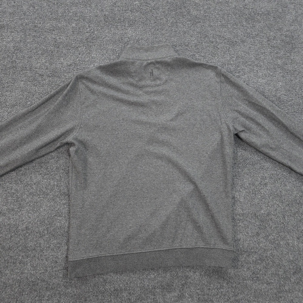 Johnnie O Sweater Mens Medium Gray Sully 1/4 Zip Mock Neck Pullover Casual Golf - Picture 5 of 11